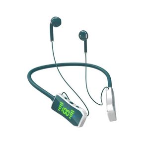 Premium Wireless Neckband Earphones with Smart LED Battery Display - Bluetooth Sport Headset, Deep Bass, HD Mic, Earpiece, All-Day Playtime & Sweatproof