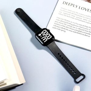 Black Square Digital Watch