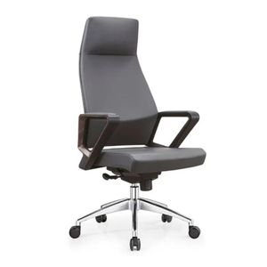 Szlf Executive High Back Leather Office Swivel Chair – Black