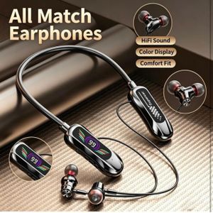 Jamax Wireless Bluetooth earphones neckband with deep bass and stereo sound 