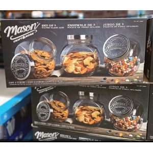 CRYSTAL KING  12Pc Marson Jars 1000ml/34oz  