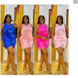 UNIQUE  Ladies Night Wear top and shorts plain- Multicolour 