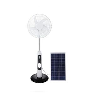 Solar Fan Rechargeable Standing Fan With Panel Works Without NEPA, Strong Battery & Powerful Airflow Perfect For Home, Shop & Business During Power Failure