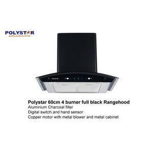 Polystar 60CM  4 Burner Range Hood/ Heat Extractor