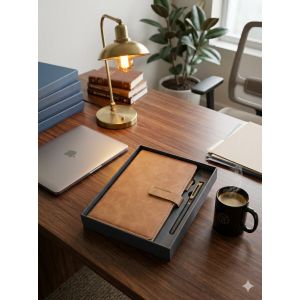 A5 Business Diary Notebook With Pen, Box And Package Bag,  Creative Cutegift Box Set Thickened Notebook, ,Magnetic Buckle Notepad Gifts - Comes With Pen, Gift Bag, Classic A5 Organizer Journal with Pen, Luxury Leather Writing Planner for Professionals