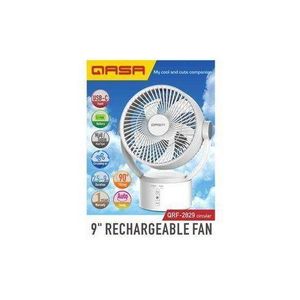 Qasa  9" Rechargeable Fan Table and Wall Fan QRF-2829 Circular