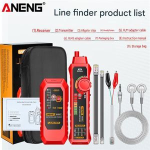 Aneng Multifunction Network Cable Finder RJ45 RJ11 LAN Cable Tester Networking Tool Trace Measure Network Repair Analyzers ANENG(M469C)