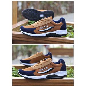 Men's Spring Breathable Sport Casual Work Brown Sneakers