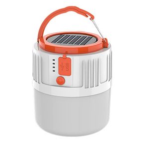 Solar Camping Light LED Portable Outdoor Emergency Light, USB-Rechargeable, Remote Control for Emergency, Night Market, and Travel