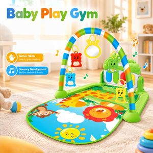 Baby Pay Mat, Baby gym Toy Musical Piano Crawling Mat, Early Education Newborn Gift - Suitable for both boys and Girls