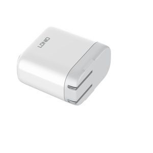 LDNIO Original 35W PD Fast Charger Adapter Dual USB-C Ports – EU US UK Plug with Type-C Cable & lightning cable dual USB-C ports PD 