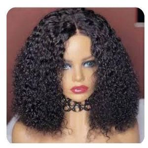Water wave curl wig with T frontal natural color 12 inches