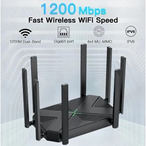 1200m High-Speed Dual Band 2.4GHz/5GHz Dual Band Wireless Home Wifi Router Dual Band Repeater Firewall Function- AP Mode, Router/Repeater Mode  WiFi Wireless Signal Extender High Gain 8 Antenna Dual-Band 2.4G 5G Network Amplifier WIFI Router