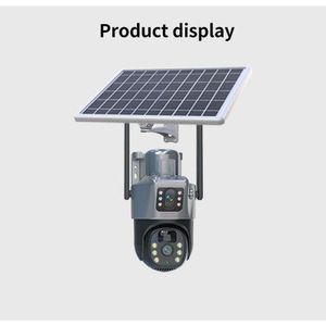 Sky Vision Solar Powered Dual Lens PTZ CCTV Camera V380