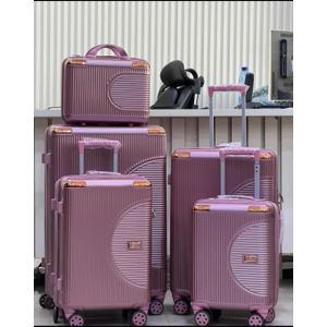 ROSE GOLD Travel Luggage Box Plus Kit - 5 set