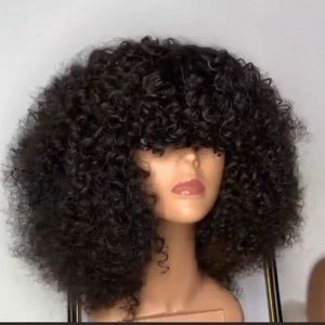 Curly Full Fringe Hair Wig