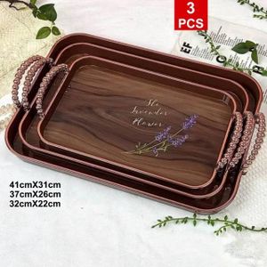 3-Piece Luxury Serving Tray Set