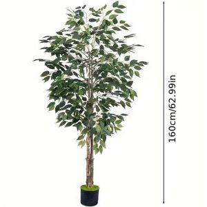 Clo Realistic Faux Gao Yu Suitable for Housewarming/ / Decor - Artificial Tree with Container, -Standing Plastic Plant for Year-Round Decorations, No Maintenance Required (Ideal for Holidays & Room Decor)