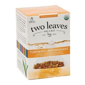 Two Leaves and a Bud Organic Turmeric Antioxidant Tea 15 Pyramid Sachet