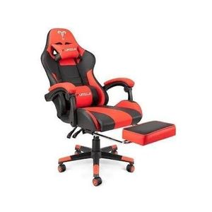 Furgle Gaming Chair With Footrest_RED/ BLACK