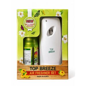 TOP BREEZE Automatic Air Freshener Dispenser Machine Set With Day & Night Sensor - Dispenser & 300ml Refill Bottle 