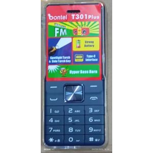 Bontel T301 plus, 1.77 Inch ,Big Speaker, 1000 Mah Battery, type c port