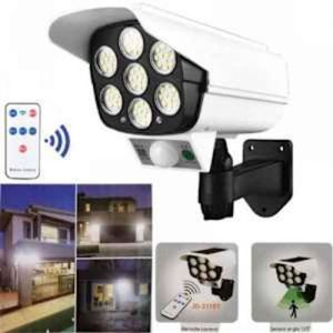 Solar Powered Security Motion Sensor Outdoor Security Light With Remote Control & Screws