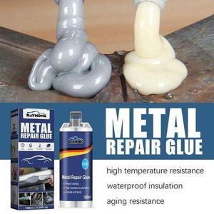 Rayhong Metal Repair Glue 100ml – High Strength Industrial Adhesive for Metal, Steel, Iron, Aluminum & Alloys, Heat Resistant Waterproof Welding Glue, Fast Bond Epoxy Repair Adhesive for Cracks, Pipes, Machinery & Household Fixes