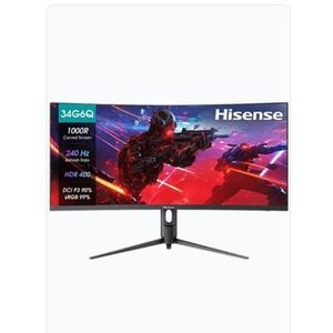 Hisense 34g6q-pro 34 Inch Ultra-curved Screen 240hz Qhd Gaming Monitor With Built-in Speaker