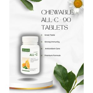 Healthy me Chewable All-C 90 Tablets – Cherry Flavoured Vitamin C Supplement