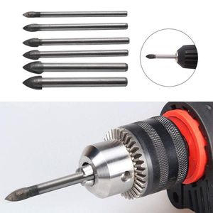 5Pcs Power Tool Drilling Tools Glass Ceremic Mirror Tile Drill Bits Glass Marble Porcelain Head Ceramic Tile Drill Bits 6mm-14mm Spade Drill Bit