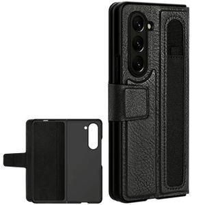 Samsung Galaxy Z Fold 5 Quality Leather Flip Case -Black