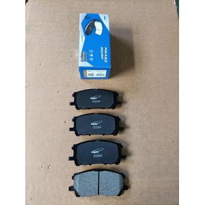 front axle disc brake pads marked with the industry-standard part number D2249