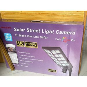 Sky Vision UBox 1000watt Solar Street light With Ptz Camera 4k