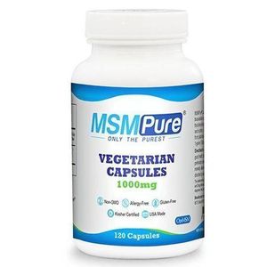 Kala health  MSMPure MSM 120 Caps – 1,000 mg Organic Sulfur per Tablet for Joint Flexibility, Skin Appearance, Hair & Nail Support – 120 Count