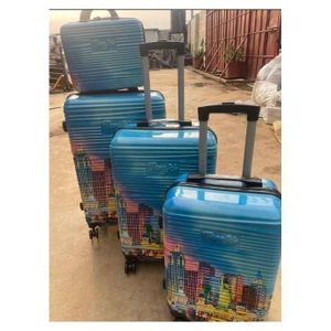 4-Piece Luggage Sets Travel Bag ABS Trolley Suitcase