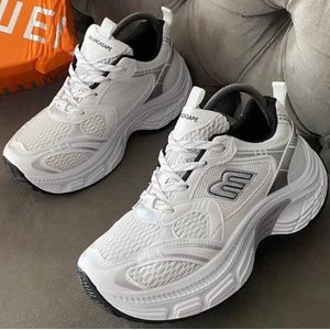 Genetic Premium Chunky Platform Casual Sneakers for Men – Breathable Mesh Fashion Trainers with Cushioned Comfort Sole