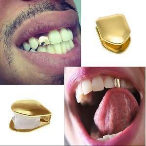 GOLD PLATED NON TARNISH TEETH GRILZ REMOVABLE-GOLD