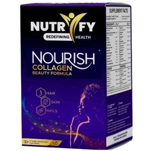 Nutrify Nourish Collagen Beauty Formula – Hair, Skin & Nails Support – 60 Tablets