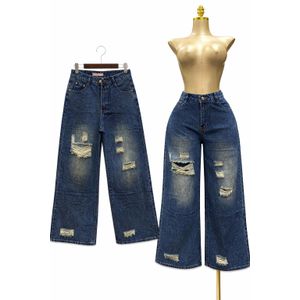 Ripped baggy non-stretchy Jeans