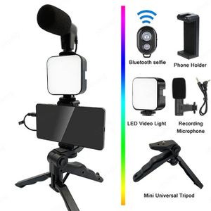 Generic New Vlogging Video Kit for IOS and Android with Phone Tripod Phone  Holder LED Light and Shotgun Microphone