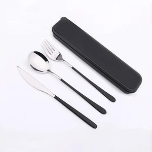 Stainless Steel Cutlery set Spoon, Forl, Knife with case for school, home , office