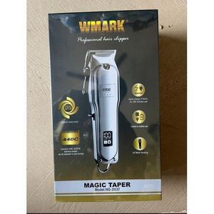 WMARK NG-2037 Rechargeable Electric Hair Clipper, 2600 mAh Battery, Retro Oil-head Electric Trimmer, Men'S Hair-clipper, Cordless Portable Hair Clipper Set for Men Women Salon, with LED Display Screen. (