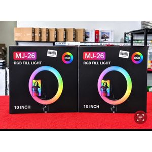  MJ-26 RGB Fill Light, a 10-inch (26 cm) LED ring light