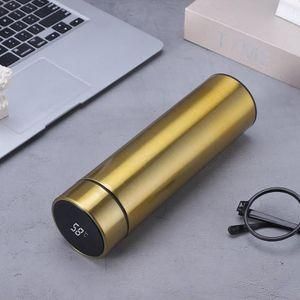 Water bottle - Temperature water bottle - Smart digital insulated thermos flask - Electric thermos flask - Gold