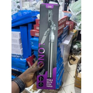 C08 Long Stable Selfie Stick Tripod (Bluetooth Remote Edition)