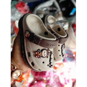 Crocs two-tone  themed platform clogs 