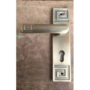 Small Size Quality Door Lock For Wooden & lron Doors & Keys- Brushed Gold