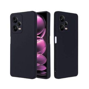 Redmi Note 12 Pro 5G Smooth Silicon protective Black Case