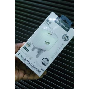 SHPLUS SH-A4002 120W ULTRA FAST CHARGER  USB-TYPE C.. WHITE 